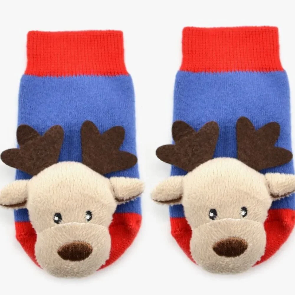 Reindeer Rattle Socks